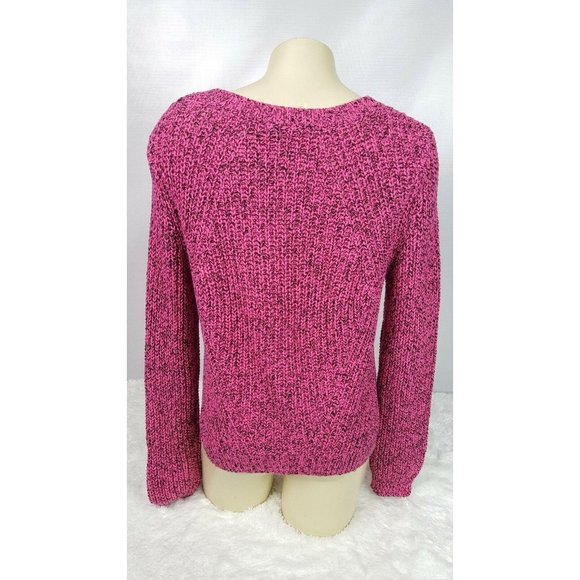 H&M Sweater Women Size Medium Pink Crew Neck - Picture 4 of 7